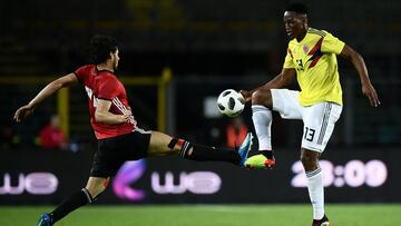 Yerry Mina, jugador de la Selecci&oacute;n Colombia