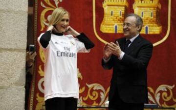 Cristina Cifuentes y Florentino Pérez. 