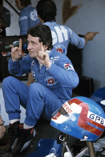 Tiene un triunfo que logró en el Jarama con Ligier en 1979, el segundo y último de su palmarés en Fórmula 1.