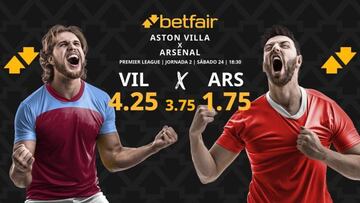 Aston Villa vs. Arsenal: horario, TV, pronósticos y clasificación