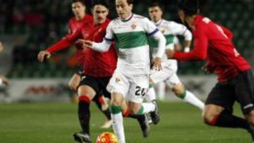 Imagen del encuentro de Liga Adelante entre el Elche y el Mallorca