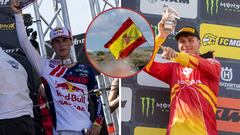 Jorge Prado y Rubén Fernández, en el MXGP de España 2023.