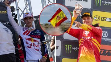 Jorge Prado y Rubén Fernández, en el MXGP de España 2023.