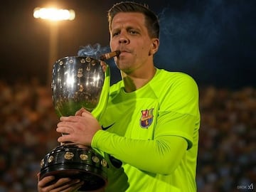 Szczesny no sale bien parado en los memes de las remontadas