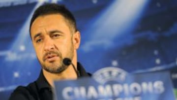 Vítor Pereira, entrenador del Oporto, en rueda de prensa.