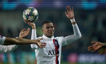 Paris Saint-Germain's French forward Kylian Mbappe