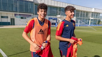 Enzo Alves y Jairo Morilla, jugadores de la Selección Sub-15.