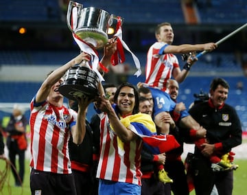 En 2013 el Atlético ganó 1-2 al Real Madrid en el Bernabéu, con aportación decisiva del colombiano en el gol de Diego Costa en el 34'.