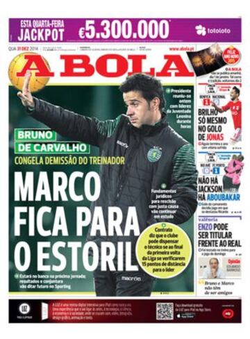 Portadas de la prensa deportiva