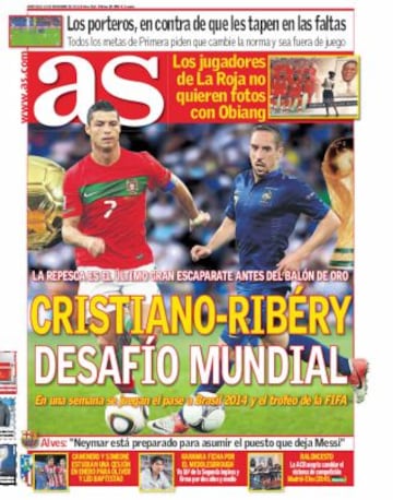 Las portadas de AS de noviembre