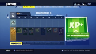 Fortnite Battle Royale: Todos los skins y recompensas del Pase de Batalla de la Temporada 6