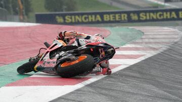La caída de Marc Márquez en Austria 2.