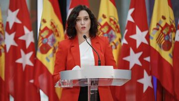 La presidenta de la Comunidad de Madrid, Isabel Díaz Ayuso