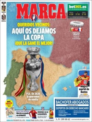 Portadas de la prensa mundial