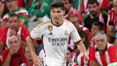 Fran Garcia, durante el partido de la primera jornada entre el Athletic y el Real Madrid.