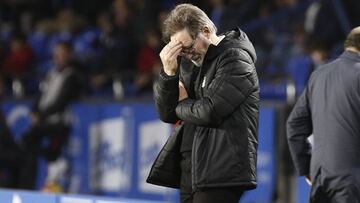 Anquela, entrenador del Real Oviedo.