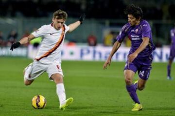 Matías Fernández fue titular en el empate de la Fiorentina 