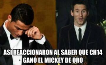 Los memes del 'Mickey de oro' que ganó Chicharito