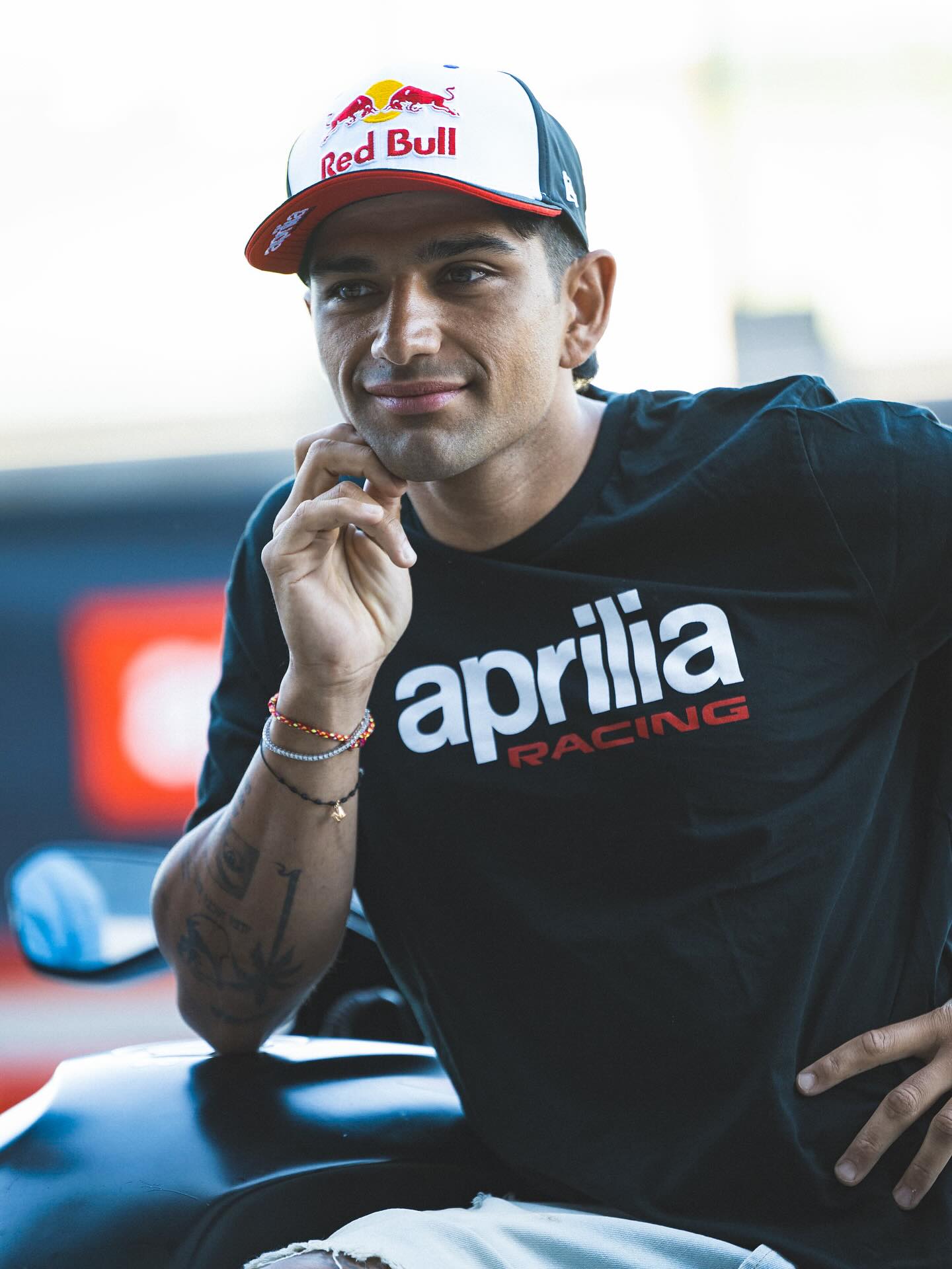 Jorge Martín en Misano durante la celebración del Aprilia 'All Star'.