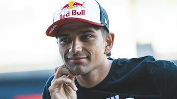 Jorge Martín en Misano durante la celebración del Aprilia 'All Star'.