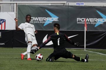 Vinicius scores his debut goal for Real Madrid Castilla.