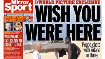 Zidane esquiva cómo surgió y de qué habló con Pogba en Dubái