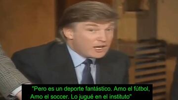 ¡Surrealista! Donald Trump sorteó el Capital One Cup en 1991: "Amo el 'soccer', es fantástico"