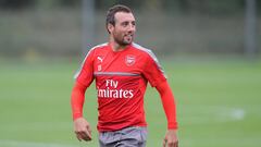 El centrocampista espa&ntilde;ol del Arsenal, Santi Cazorla.