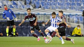 Portu ante el Celta en Anoeta.