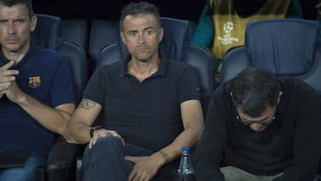 Luis Enrique se cayó de la bicicleta en la previa del Celtic