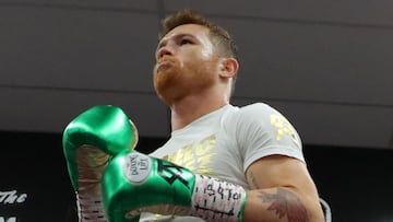 Canelo Alvarez en el T-Mobile Arena en Las Vegas, Nevada. USA. Mayo 04, 2019.