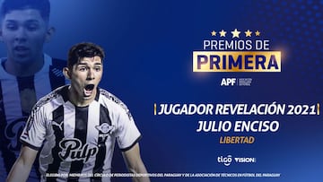 El delantero de Libertad fue elegido como el jugador revelaci&oacute;n del campeonato paraguayo despu&eacute;s de su gran actuaci&oacute;n a lo largo del 2021.
