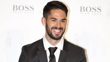 Isco, en una acto publicitario este martes.