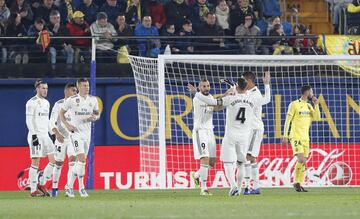 1-1. Benzema marcó el gol del empate.