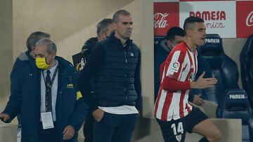 Garitano con Dani Garc&iacute;a en Villarreal.