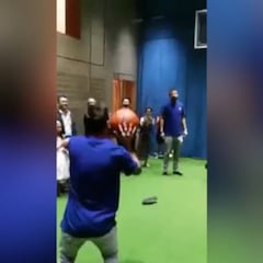 Tiembla Curry, tiembla LeBron: Messi no falla ni en el básquet