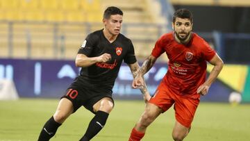 James Rodr&iacute;guez en un partido del Al Rayyan