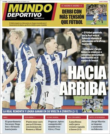 Las portadas tras el derbi