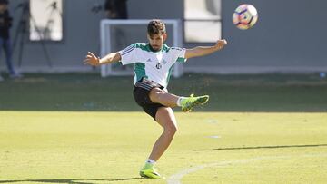 Ceballos en un entrenamiento.