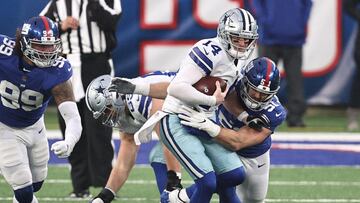 Andy Dalton fue capturado seis veces y no pudo lanzar ningún pase de anotación en la derrota que sufrieron los Cowboys 23-19 ante los New York Giants.