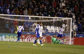 2-5. Joselu marcó el segundo gol del deportivo.