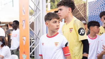 Daniel Begines P¨¢ez, futbolista del Sevilla Sub-13 de LaLiga FC Futures.