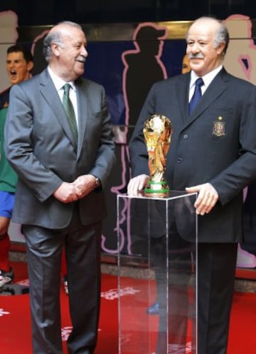 Las figuras de los deportistas en el Museo de Cera de Madrid