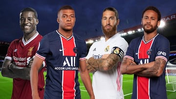 El once de galácticos del PSG con la llegada de Sergio Ramos