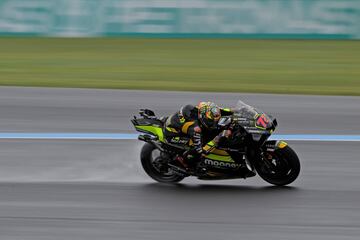 El piloto italiano Marco Bezzecchi en carrera durante el Gran Premio de Argentina. 