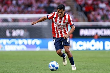  Jesus Sanchez of Guadalajara during the 6th round match between  Guadalajara and FC Juarez as part of the Liga BBVA MX, Torneo Apertura 2024 at Akron Stadium on August 31, 2024 in Guadalajara, Jalisco, Mexico.