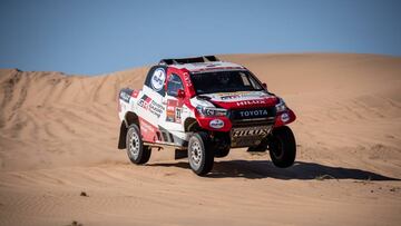 Alonso con el Toyota.