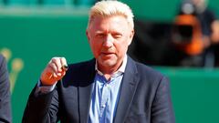 Boris Becker recibe el anillo del Sal&oacute;n de la Fama del tenis en reconocimiento a su carrera en el Masters 1.000 de Montecarlo.