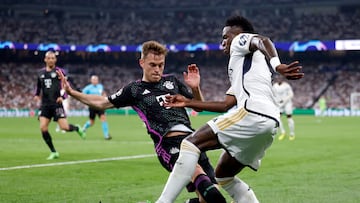 Vinicius, contra el Bayern.