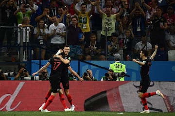 1-1. Mario Mandzukic celebr¨® el gol del empate.